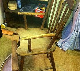 ugly duckling 1920 highchair to gorgeous heirloom, painted furniture