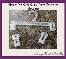 diy chip clips from recycled hangers, repurposing upcycling