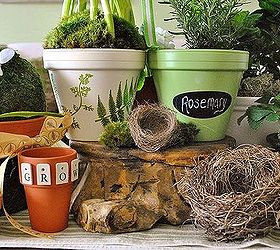 diy spring clay pots, crafts, flowers, gardening, painting