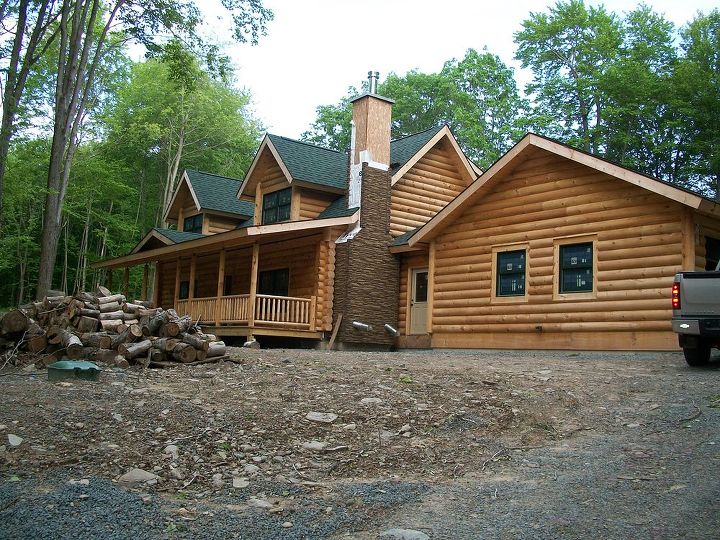 i have just moved to the pa mountains we have built a log home our landscaping is, gardening