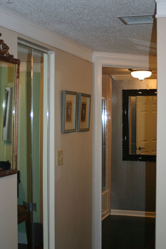 adding mirrored door to bathroom in condo, doors, bi fold mirrored door on left