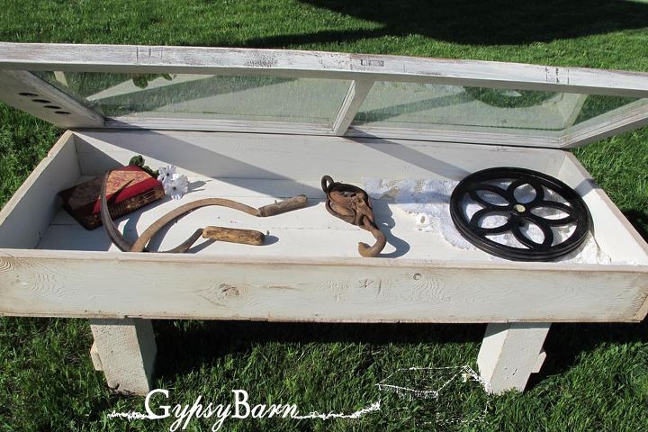 salvaged reno materials into a shadow box interchangeable coffee table, diy, painted furniture, repurposing upcycling, Add anything you want to make a unique conversation piece out of your coffee table