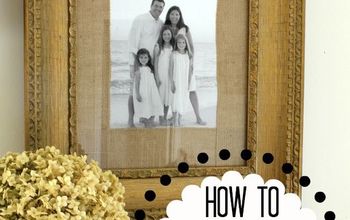 How to Make a Burlap Mat for a Picture