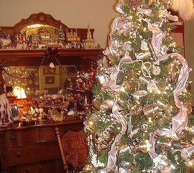 i love decorating our 1895 queen anne victorian for christmas with 12 trees, christmas decorations, seasonal holiday decor, wreaths, Silver baby cup tree