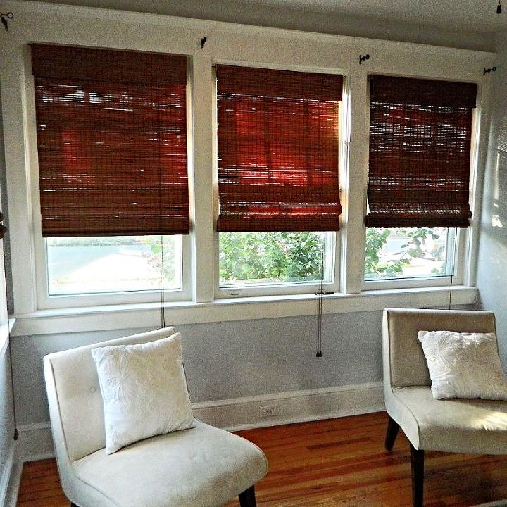 easy installation of bamboo blinds, diy, home decor, Finished