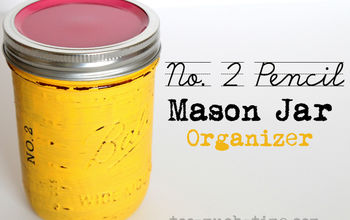 Number 2 Pencil Mason Jar Craft