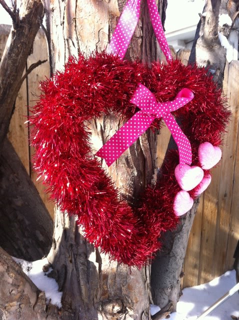 easy valentine s day wreath, crafts, seasonal holiday decor, valentines day ideas, wreaths, By hitting the sales after Christmas and the Dollar Tree I was able to make an inexpensive wreath for Valentine s Day