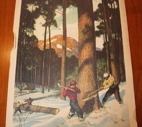 vintage finds from a dumpster, home decor, 1963 Coke Lumber Poster