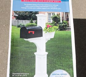 quick easy mailbox makeover, curb appeal, diy, This is the mailbox post I purchased from Lowes