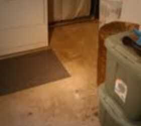 remodeling the laundry room, Unfinished concrete floor