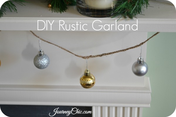easy rustic ornament garland, seasonal holiday d cor, Jute twine ornaments easy garland