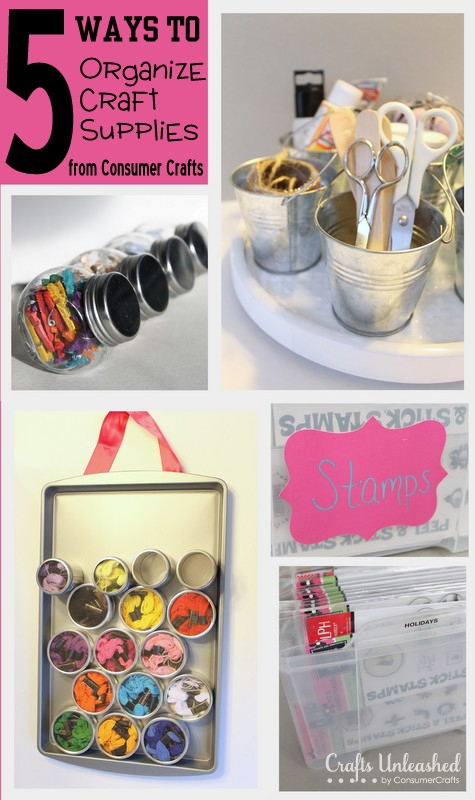5 ways to organize craft supplies, crafts, organizing, Visit for all the details