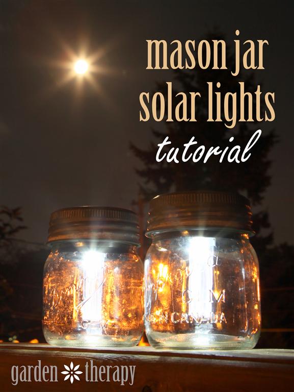 mason jar solar lights, crafts, mason jars, outdoor living