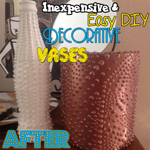 inexpensive easy diy project create porcelain and aged bronze vases, crafts, repurposing upcycling, And Ta Dah Once it dries you are finished