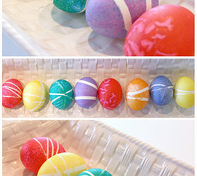 use rubber bands for decorating easter eggs, crafts, easter decorations, repurposing upcycling, seasonal holiday decor, Boil eggs and let them cool Helpful hint Adding a tablespoon of vinegar and a pinch of salt will help prevent cracking