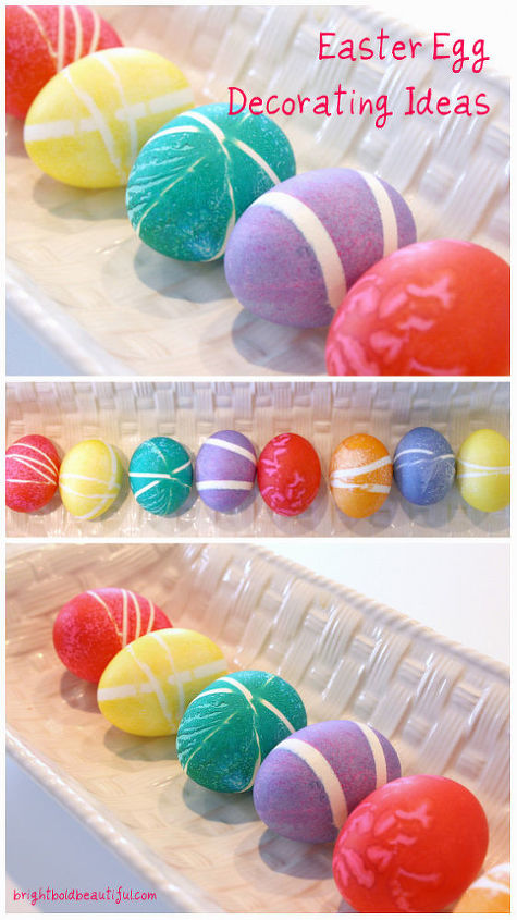 utiliza gomas elsticas para decorar huevos de pascua, Hervir los huevos y dejarlos enfriar Sugerencia a adir una cucharada de vinagre y una pizca de sal ayudar a evitar que se agrieten