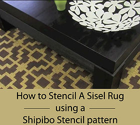 learn how to stencil a sisel rug using a shihibo stencil, flooring, painting, Learn how to easily stencil a Sisel Rug with a painted stencil