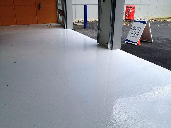 featured photos, Another view of Bright White Dealership service department flooring