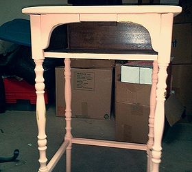 telephone table, painted furniture, after