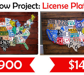 a license plate map high low project, diy, pallet, repurposing upcycling, woodworking projects, I love a high low project especially when the savings is over 3 700