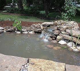 roselle il pond installation by gem ponds, landscape, outdoor living, ponds water features