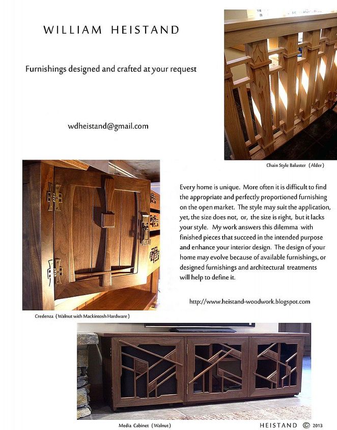 heistand designs and woodwork, products, woodworking projects, An introduction for woodwork and design