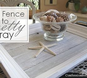 reclaimed picket fence tray, crafts, pallet
