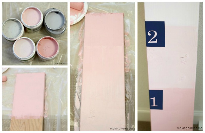 ombre growth chart, painting
