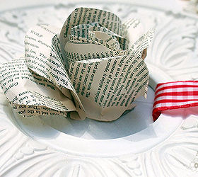 book page rose wreath, crafts, seasonal holiday decor, wreaths, Wrap a few more of the small petal tubes around the first one