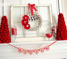 make your own diy valentine s day mantel, fireplaces mantels, living room ideas, seasonal holiday decor, valentines day ideas, Photo courtes of craftaholicsanonymous net