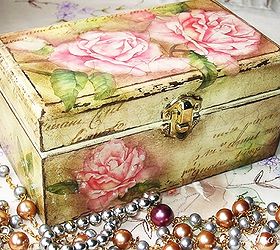 diy upcycle crafts heaven our little hometalkcraftsexpo, home decor, repurposing upcycling, A brilliantly made decoupage jewelry box Courtesy of Lana Jane Fox for sharing her creative idea Also seen on Hometalk