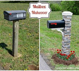 our mailbox makeover, curb appeal