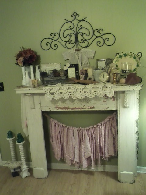 wonderful find very old chippy fireplace front so excited, fireplaces mantels, home decor, repurposing upcycling