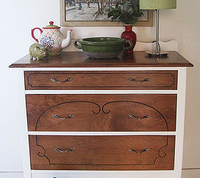 q vintage maple dresser should we have went with black, painted furniture