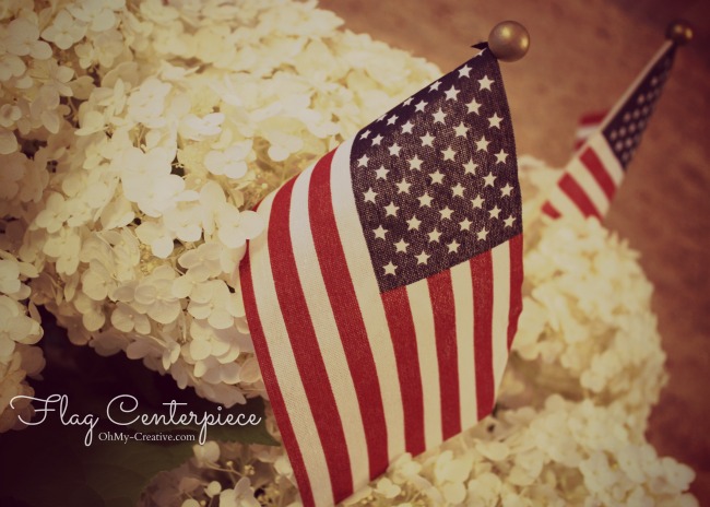 easy flag centerpiece, patriotic decor ideas, seasonal holiday d cor, Make this Easy Patriotic Flag Centerpiece in just minutes for the Fourth of July or any patriotic holiday Actually it is nice to show your patriotism all summer long