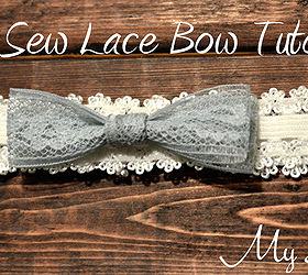 diy no sew lace bow tutorial, crafts, No Sew Lace Bow Tutorial