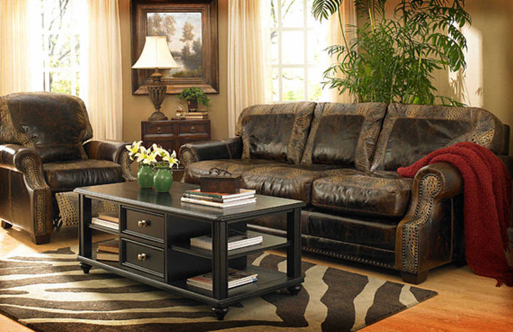 texas leather furniture and accessories, living room ideas