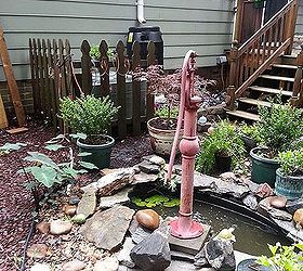 old hand pump fountain, gardening, outdoor living