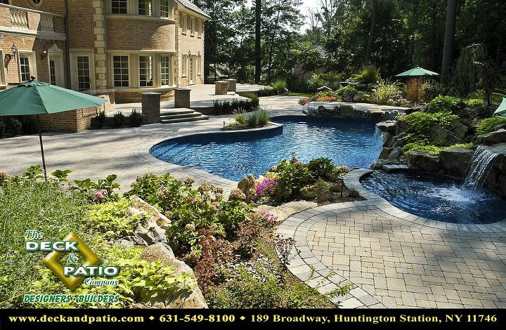 pools pools pools, decks, lighting, outdoor living, patio, pool designs, spas, Pool with spillover spa
