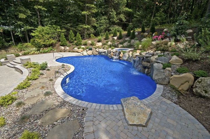 should the ideal backyard oasis include a spa, outdoor living, Landscaping In Different Elevations