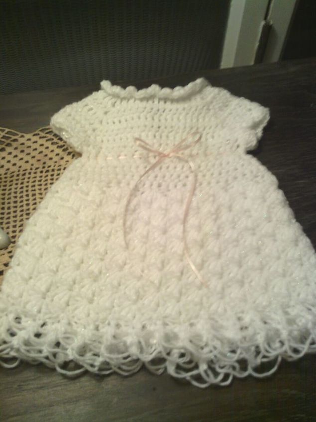 crochet, crafts, another little crochet dress