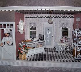 my hobby is miniature dollhouses this is my french caf, crafts, The finished cafe