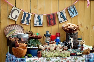 backyard retreats, Lets not forget the food to our Backyard Escapes Set up a mini food and beverage bar of all those favorite backyard foods Make it more fun by being creative using a theme such as this one