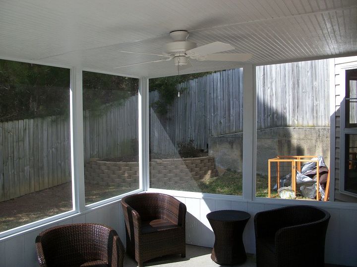 various home improvement projects around metro atlanta ga, Inside view of the Covered Screened in Porch