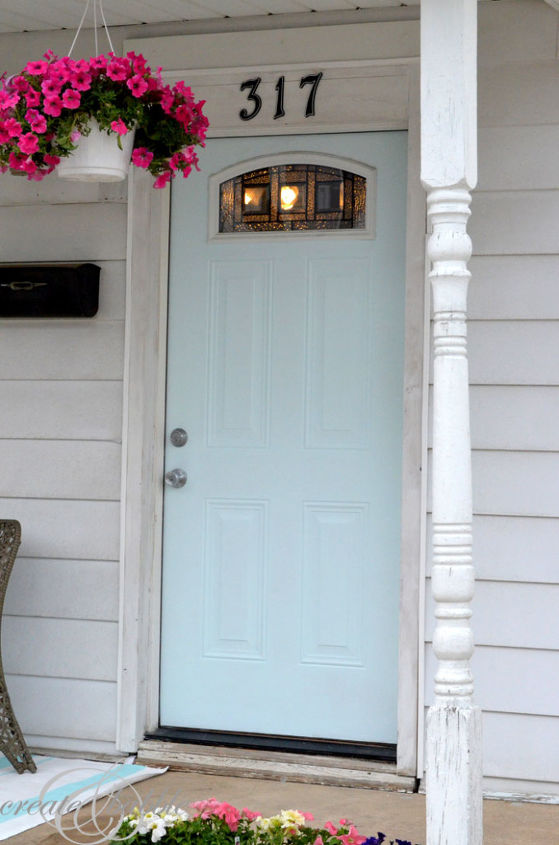 paint the door, curb appeal, doors, painting, porches, What a difference