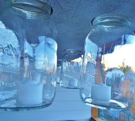 diy mason jar chandelier, diy, mason jars, outdoor living