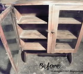 a chicken coop cabinet restored, kitchen cabinets, painted furniture, Cabinet before