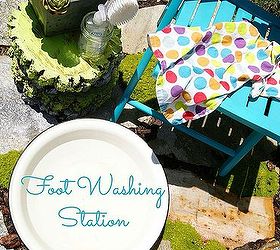summer foot wash station, outdoor living, Foot Washing Station Yes please