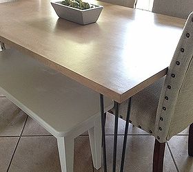 diy hairpin leg table, painted furniture