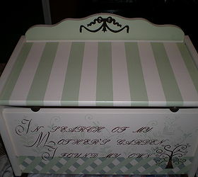toy box, painted furniture